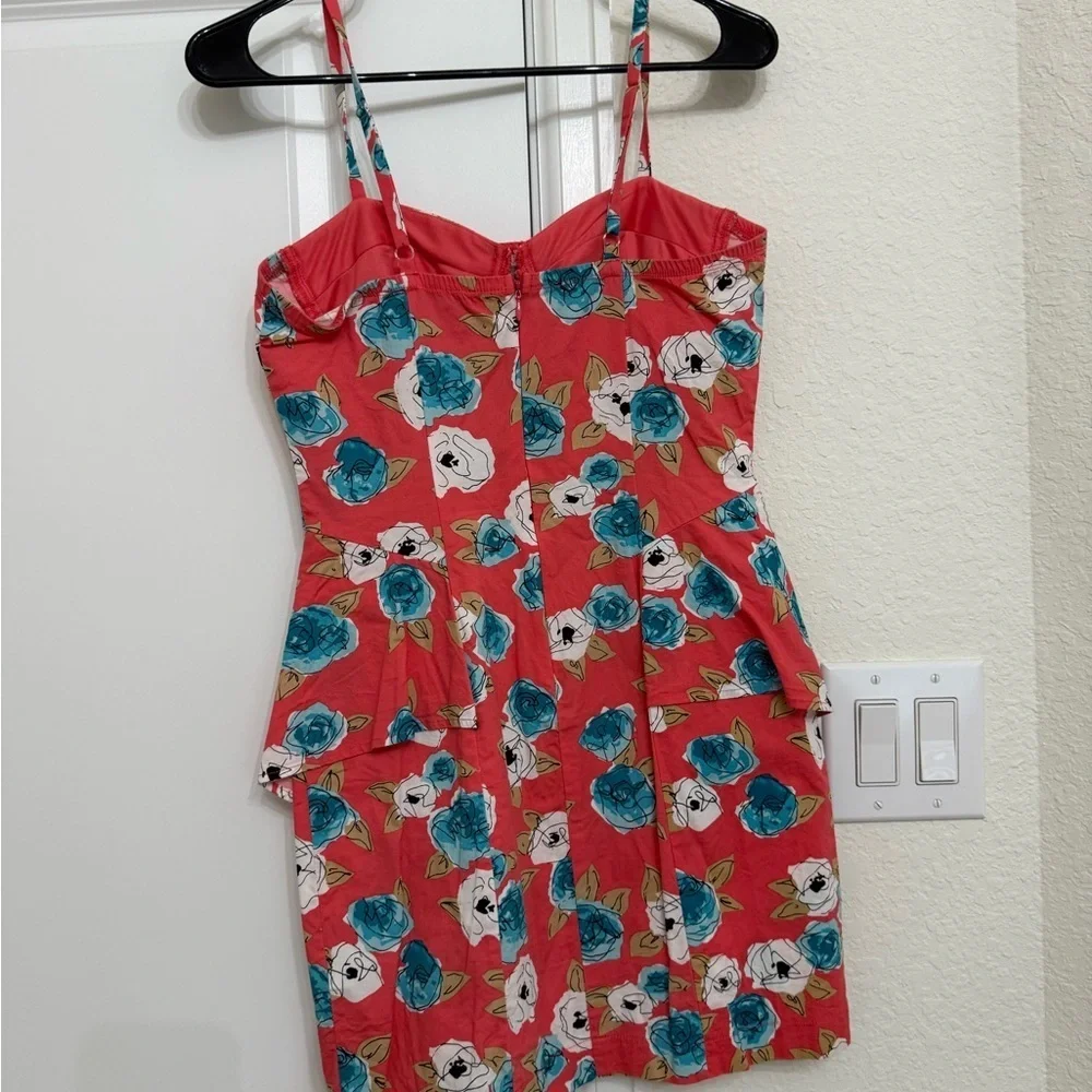 Forever 21 Red Floral Mini Dress - Picture 3 of 6